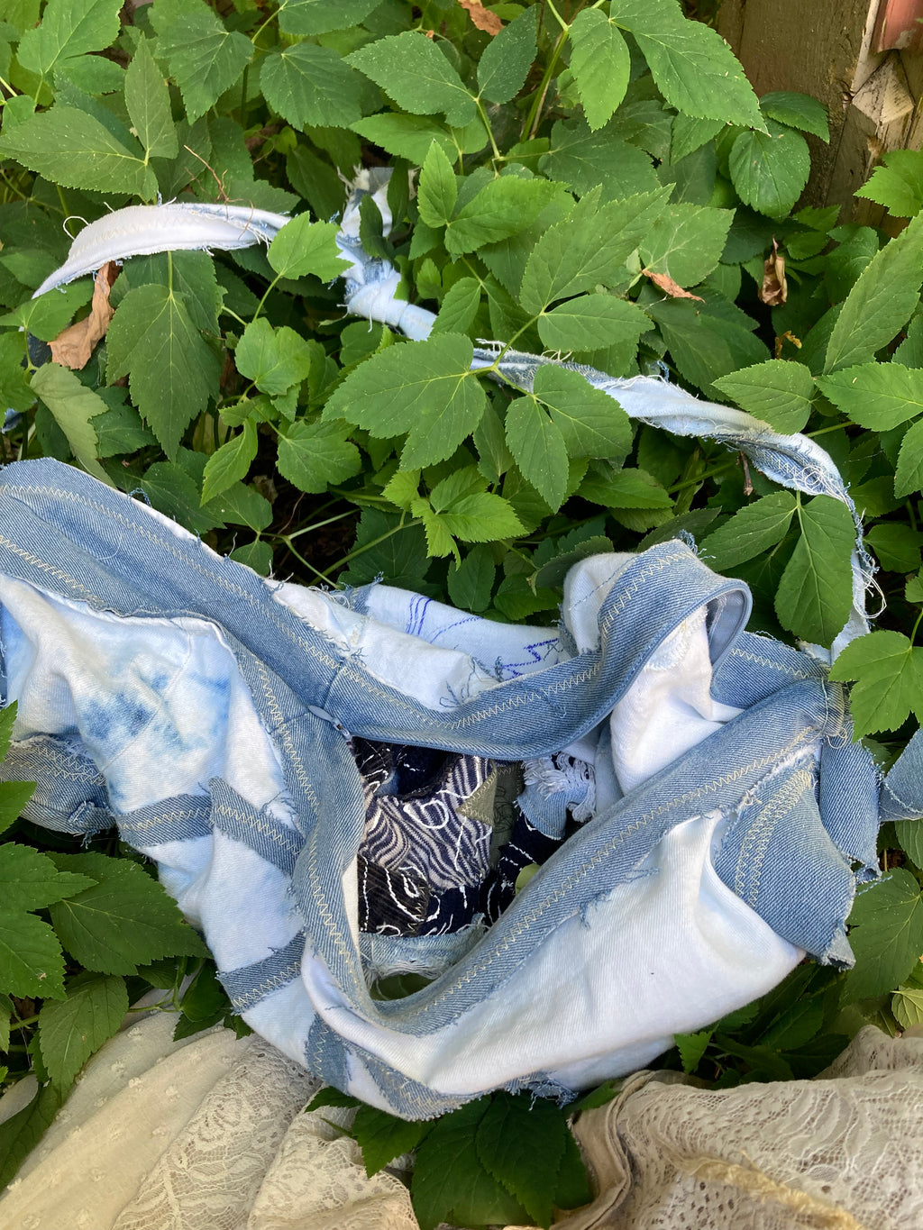 denim satchel