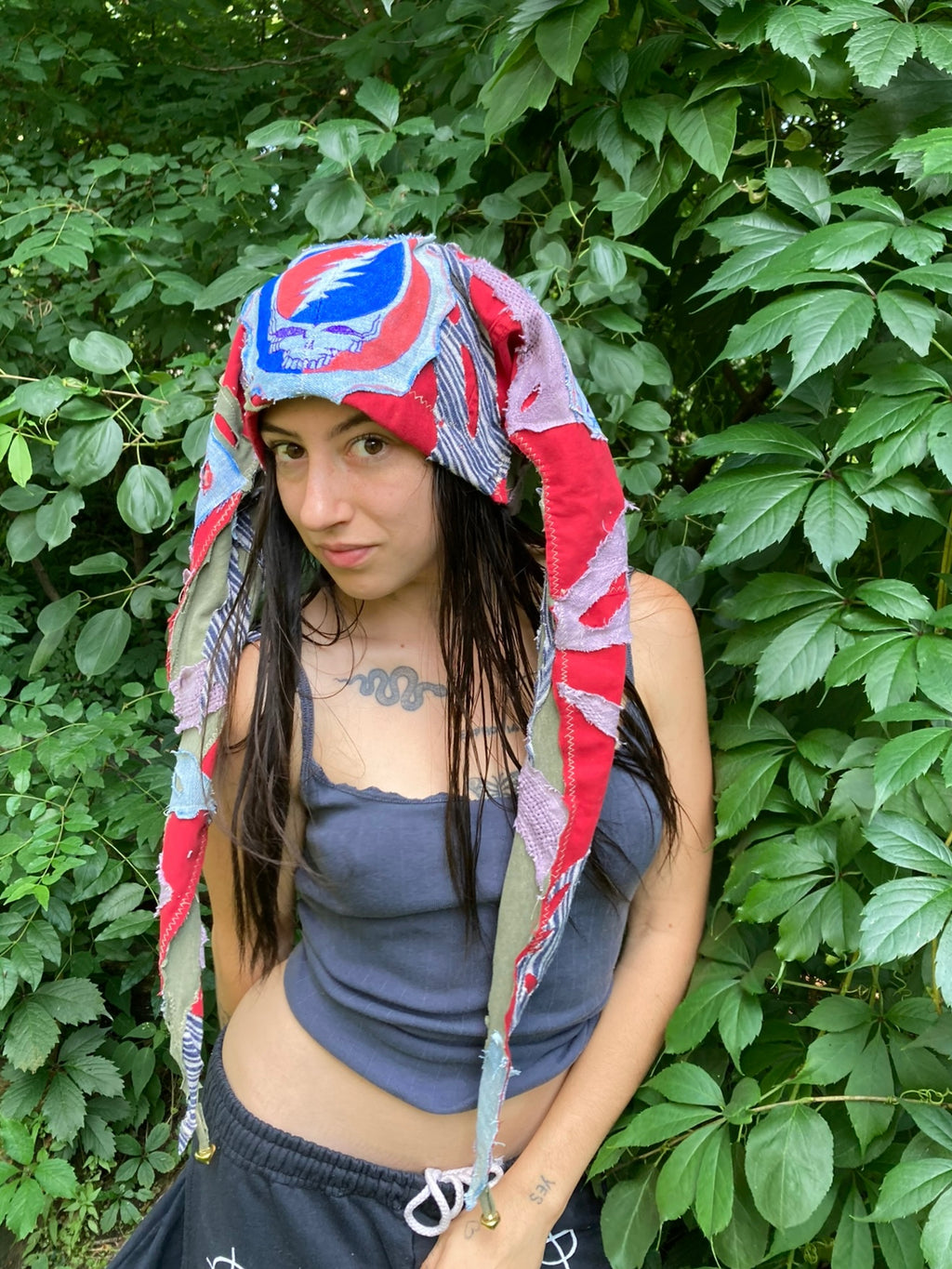 grateful dead x zed's dead patchwork hat