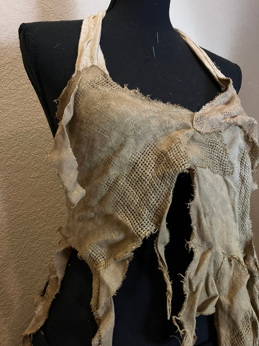 plant dyed vintage linen