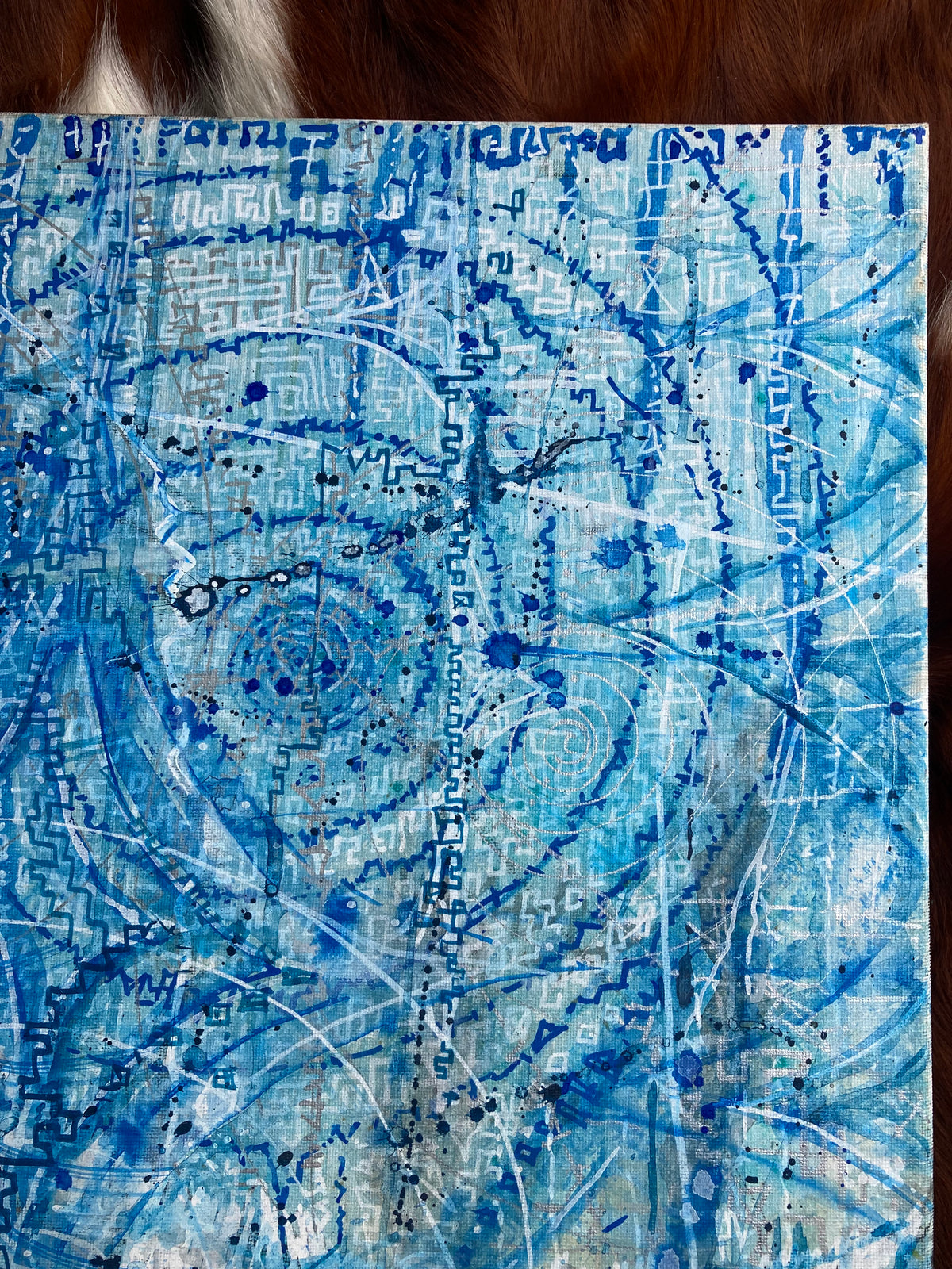 18 x 24 swirl painting