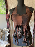 turkey feather tie dye tank