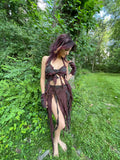 burgundy fairy dress