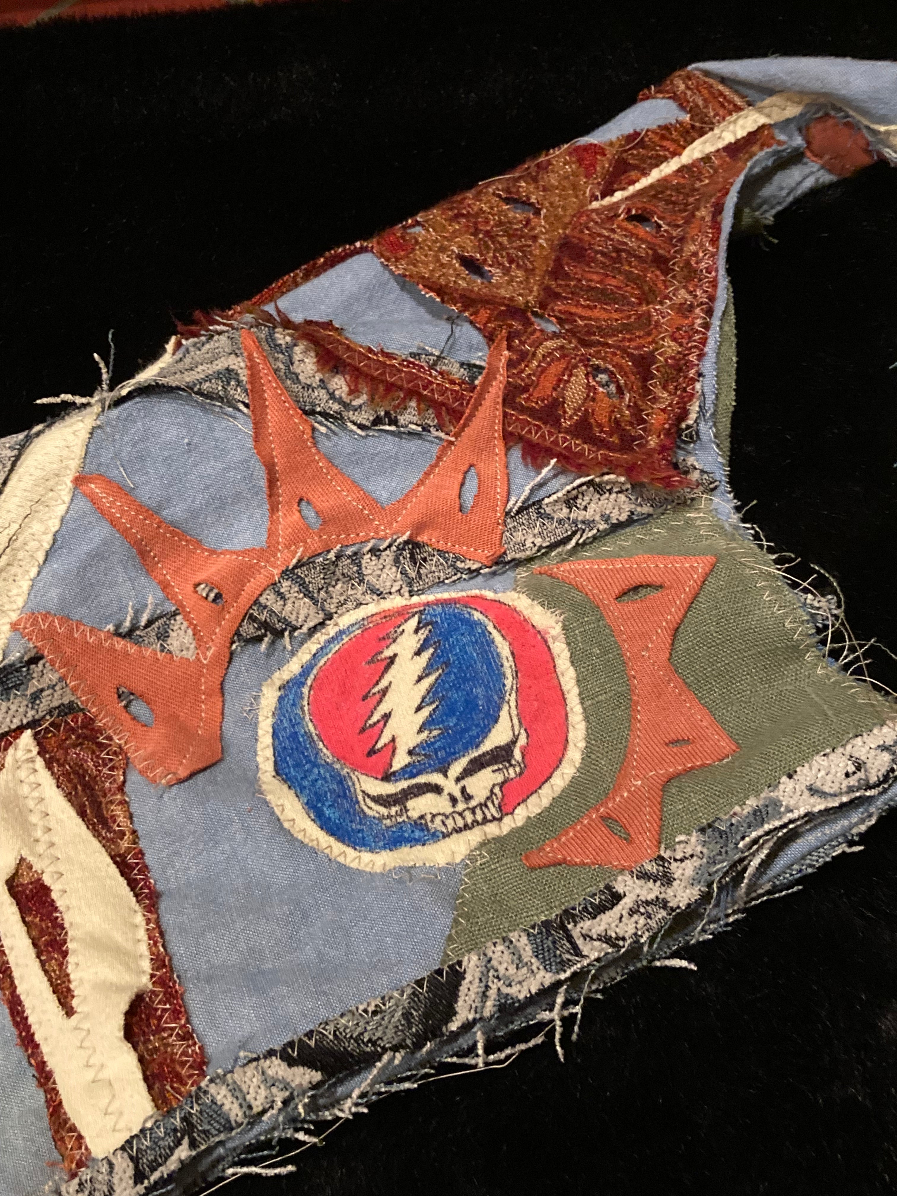 grateful dead patchwork hat