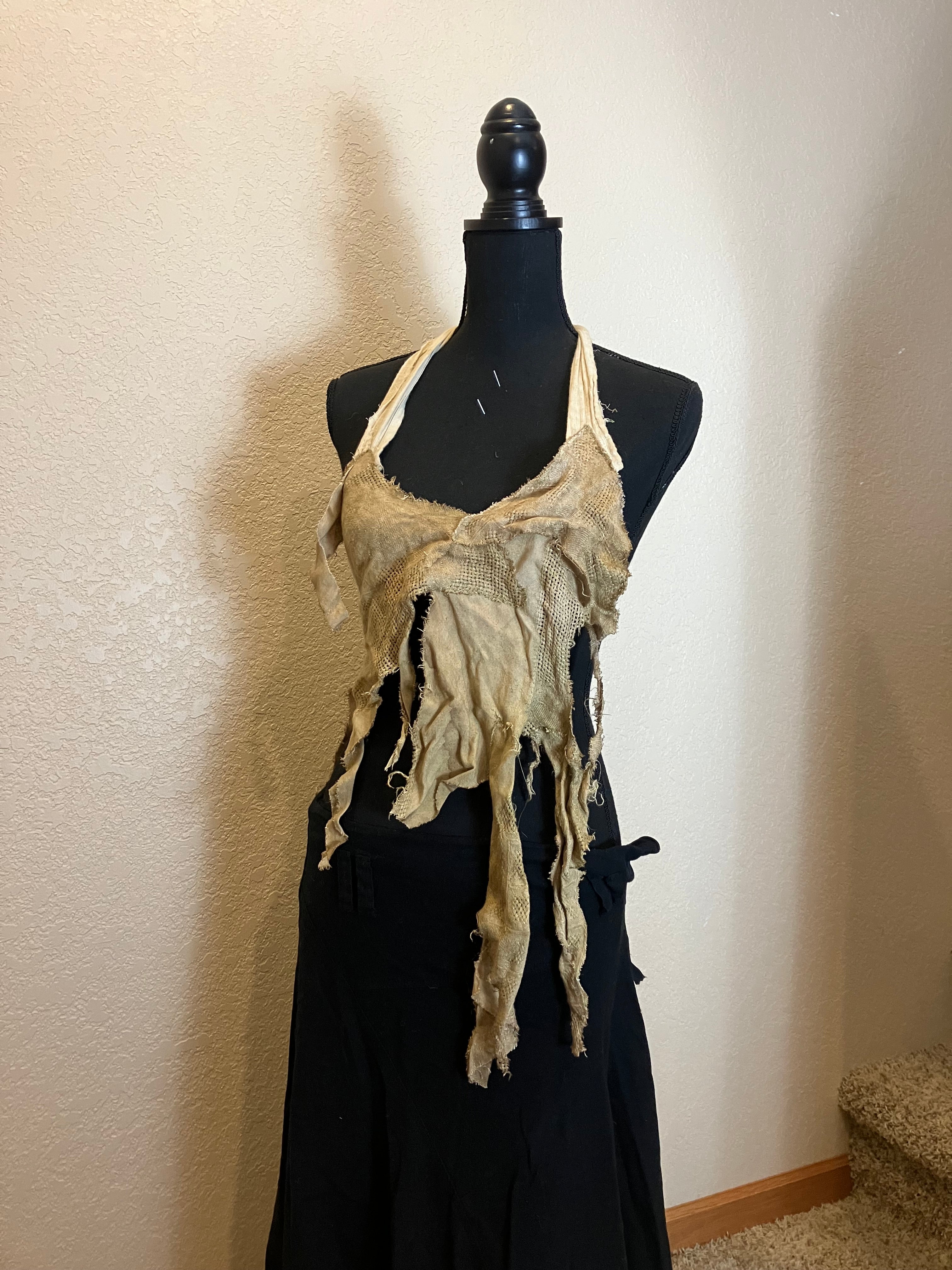 plant dyed vintage linen