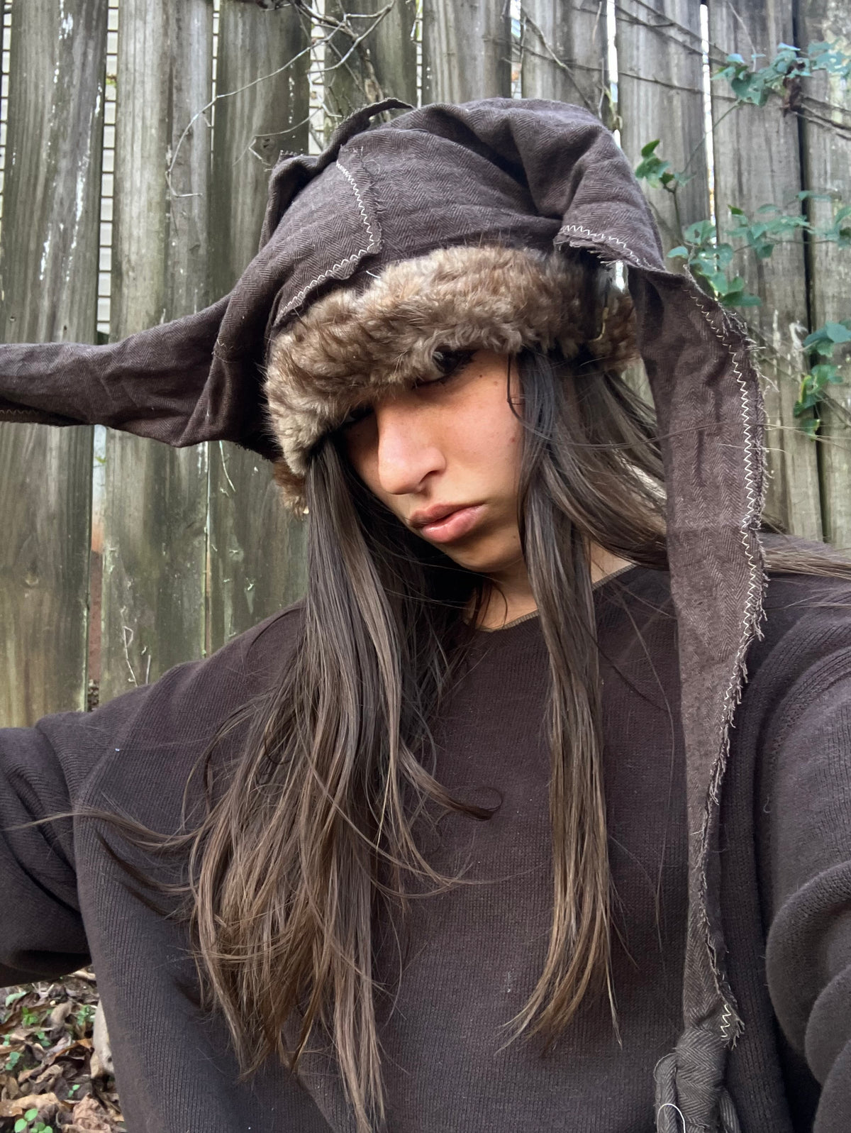 beaver pelt linen hat
