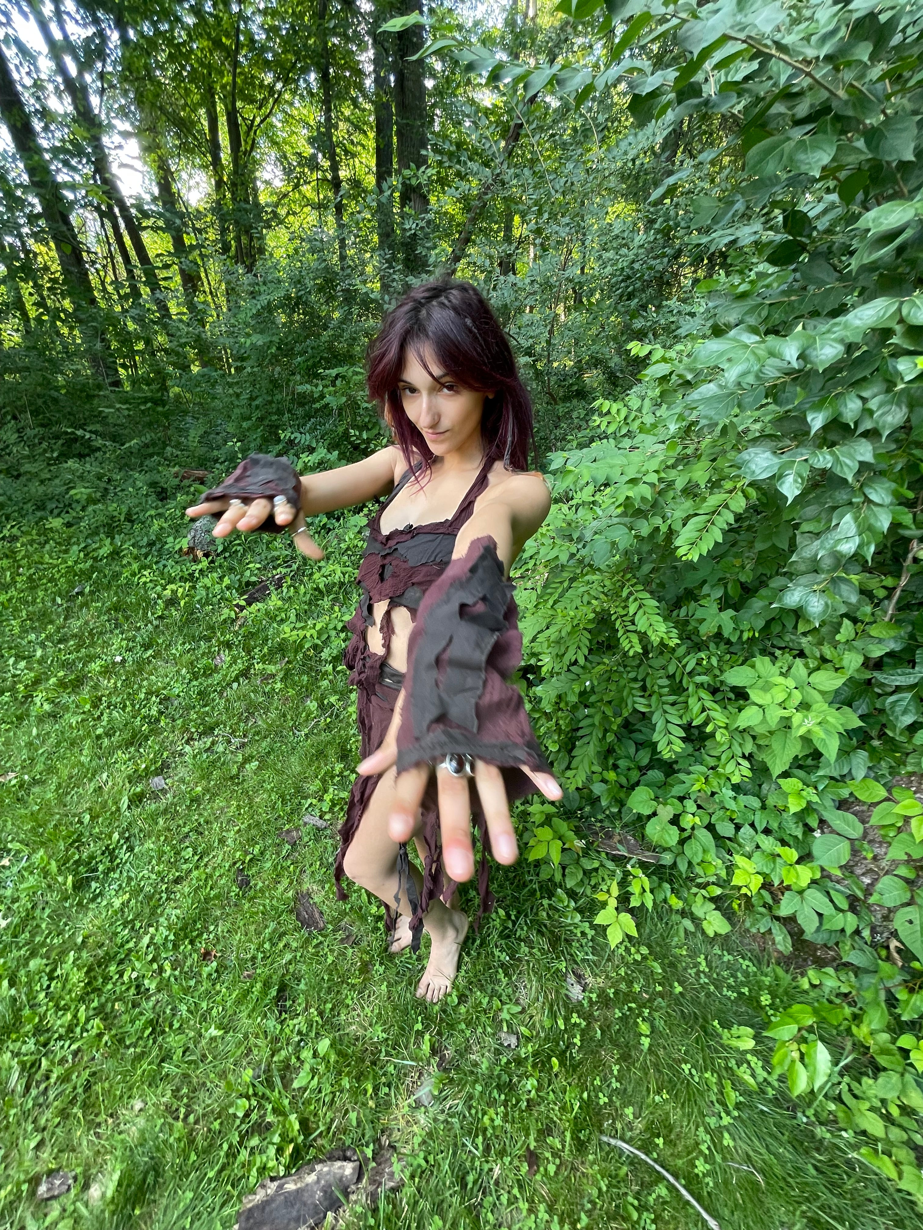 burgundy fairy dress