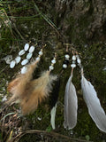 earring bundle • freshwater pearls, 18k gold, wild feathers