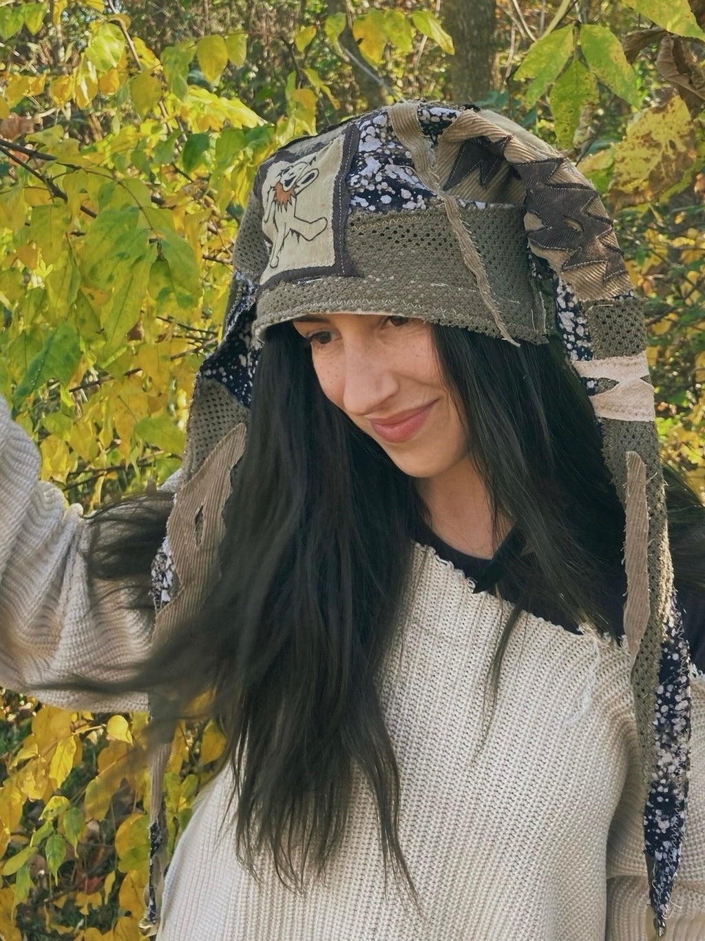 grateful dead patchwork hat