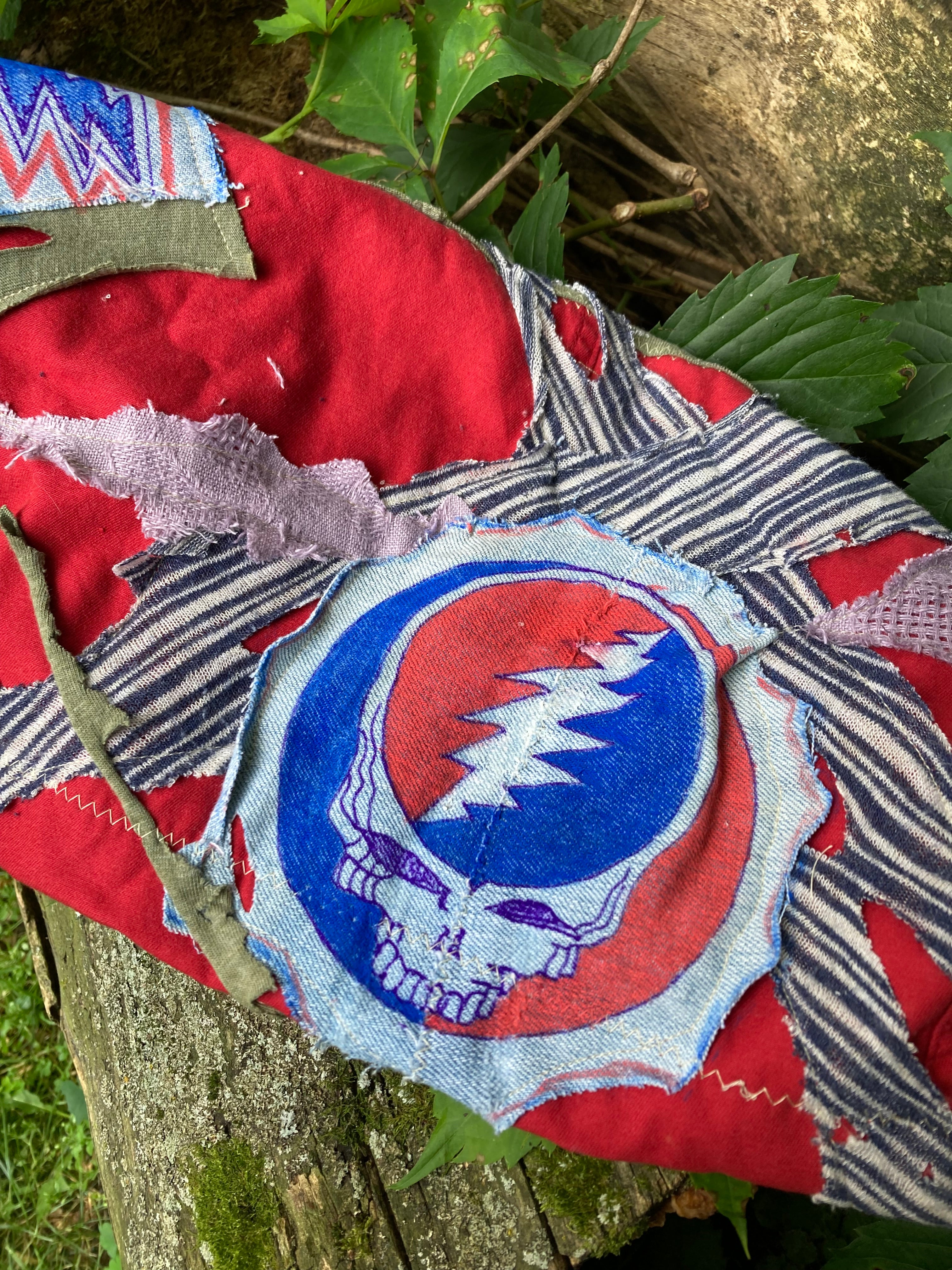 grateful dead x zed's dead patchwork hat