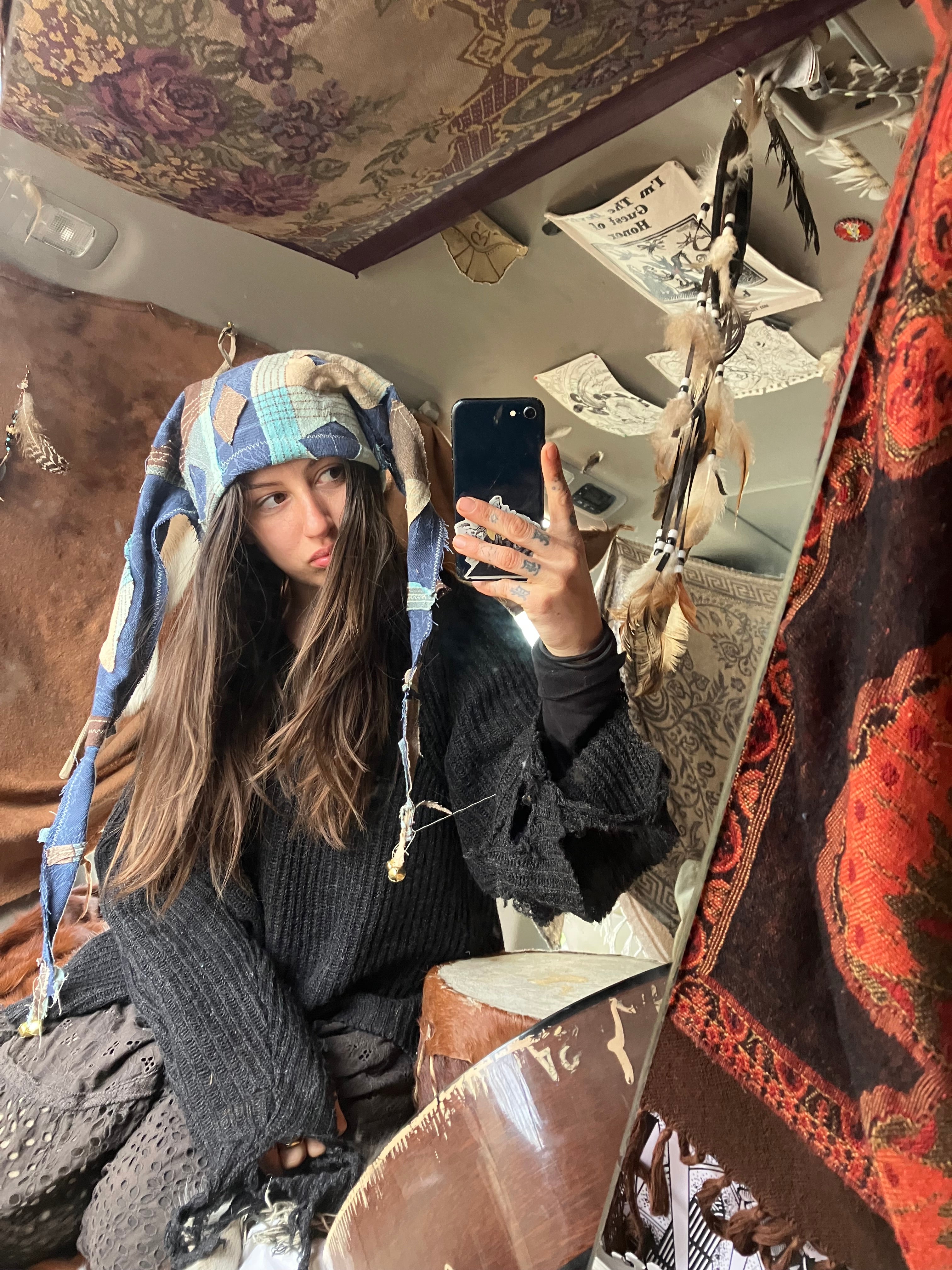 cotton patchwork hat