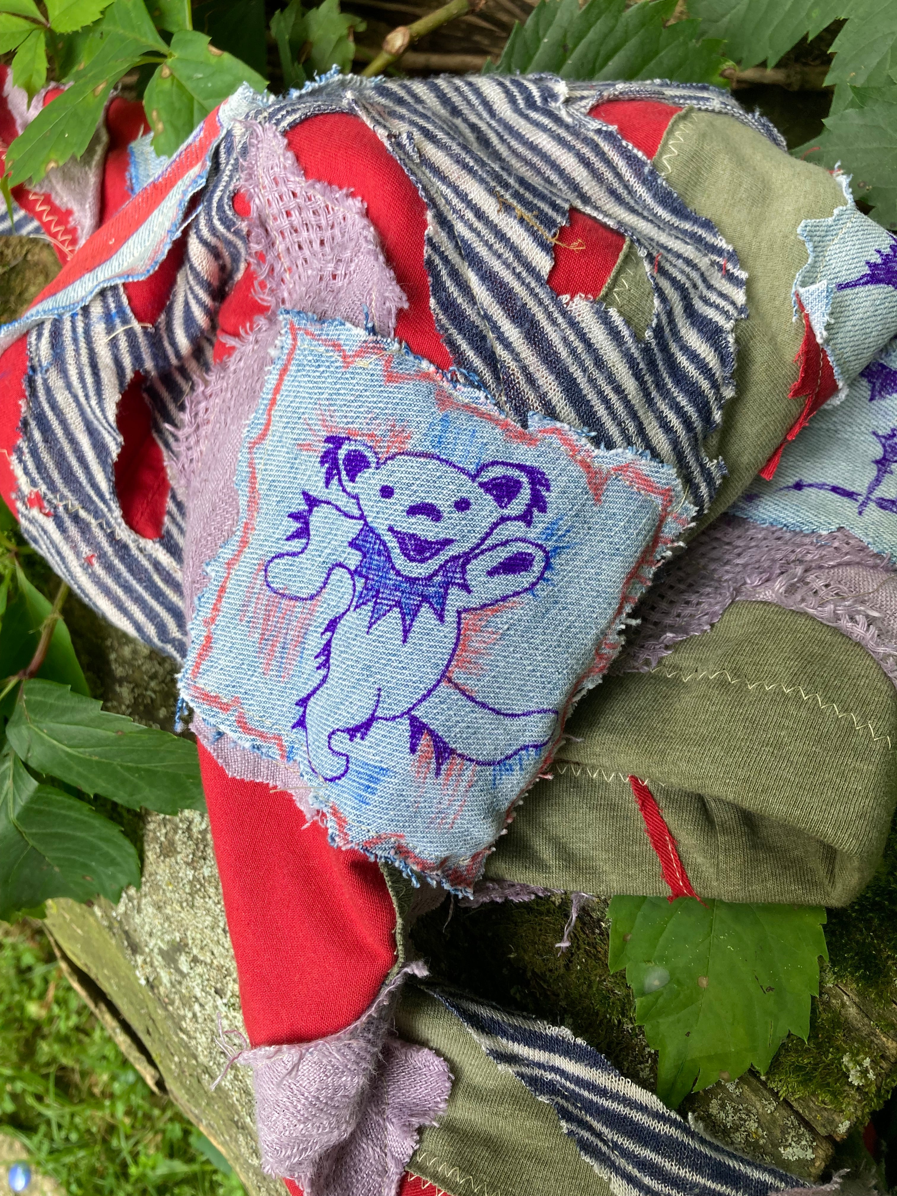 grateful dead x zed's dead patchwork hat