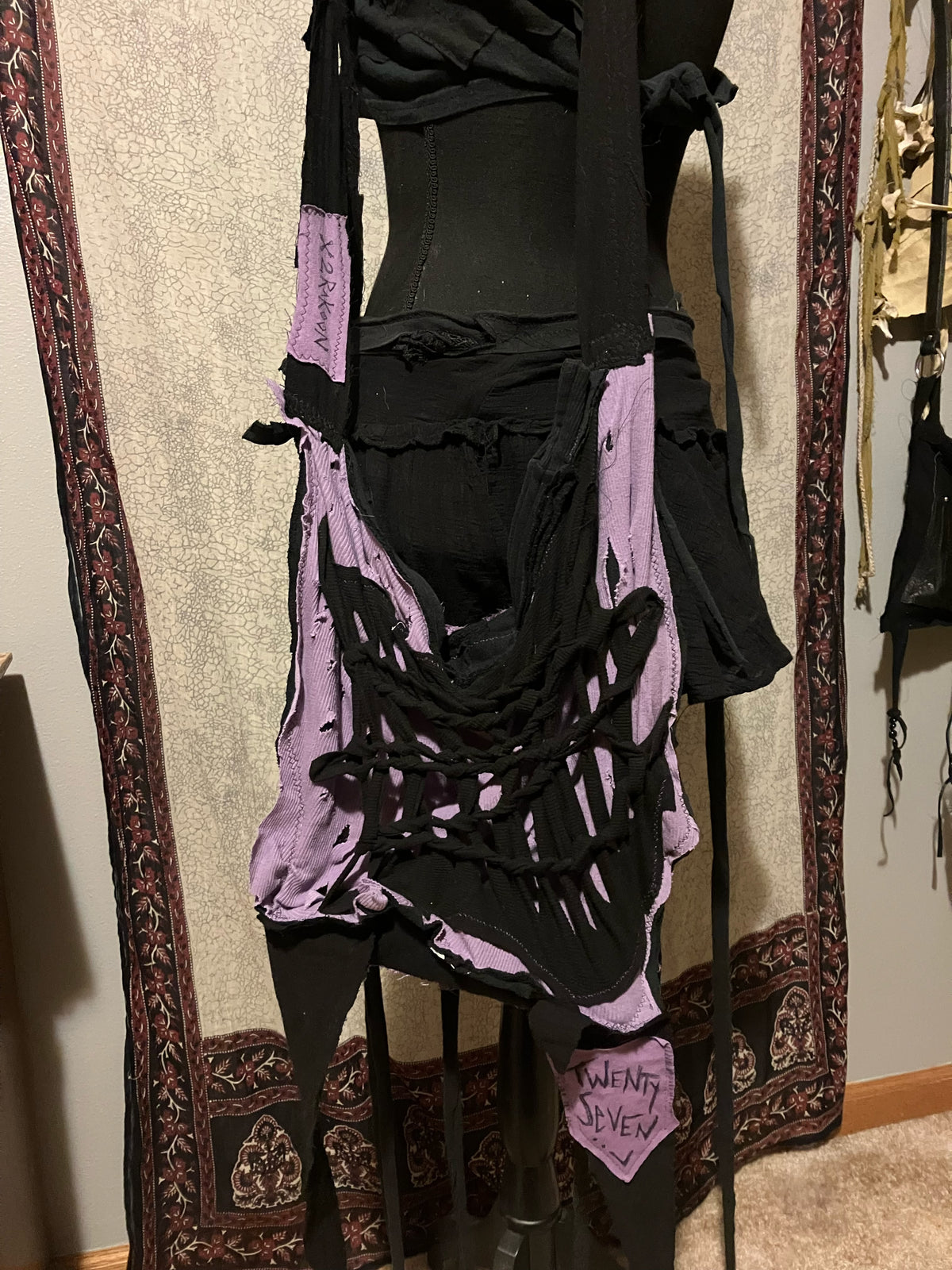 versatile backpack with herbal dyed fabric