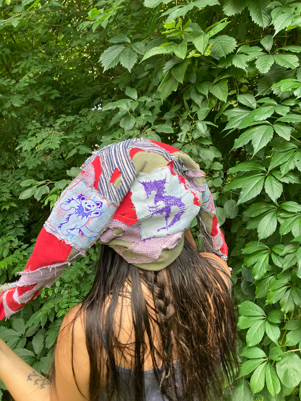 grateful dead x zed's dead patchwork hat