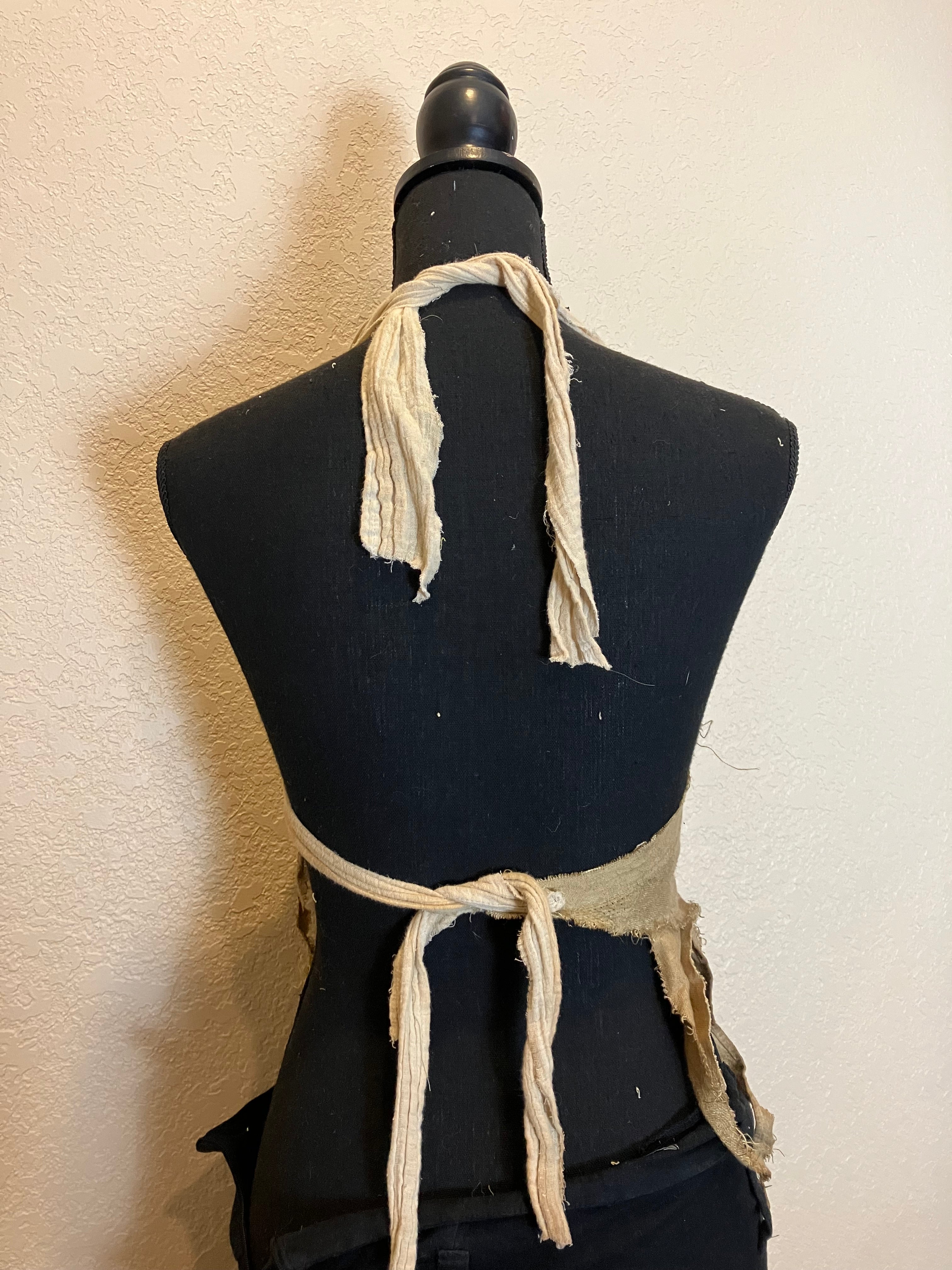 plant dyed vintage linen
