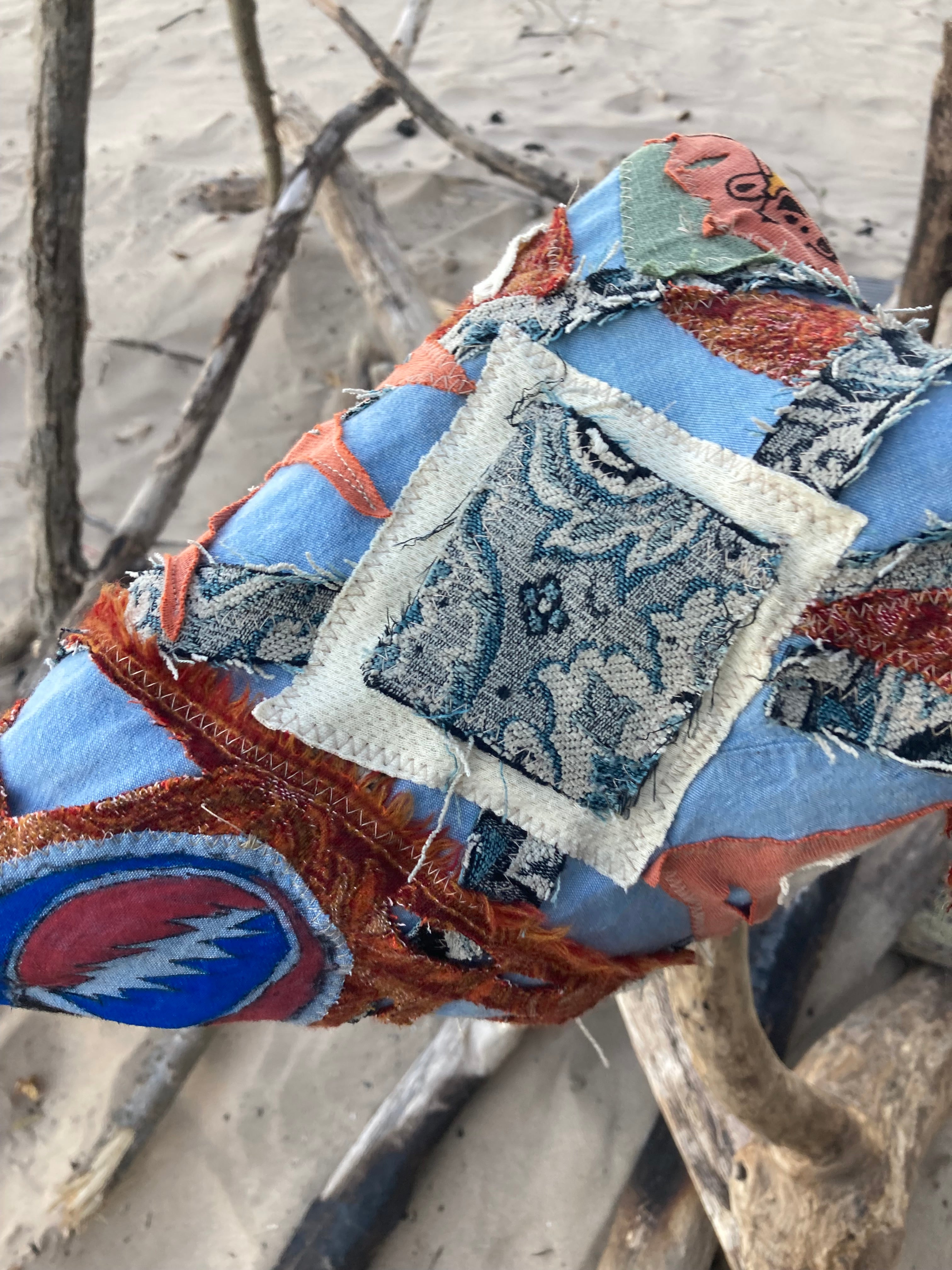 grateful dead patchwork hat