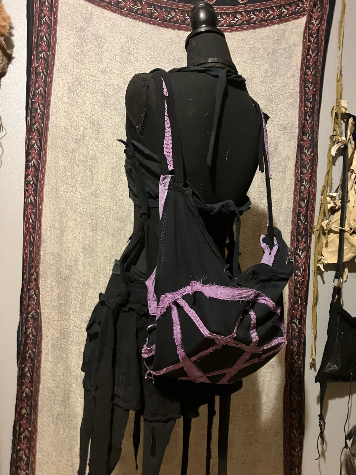 versatile backpack with herbal dyed fabric
