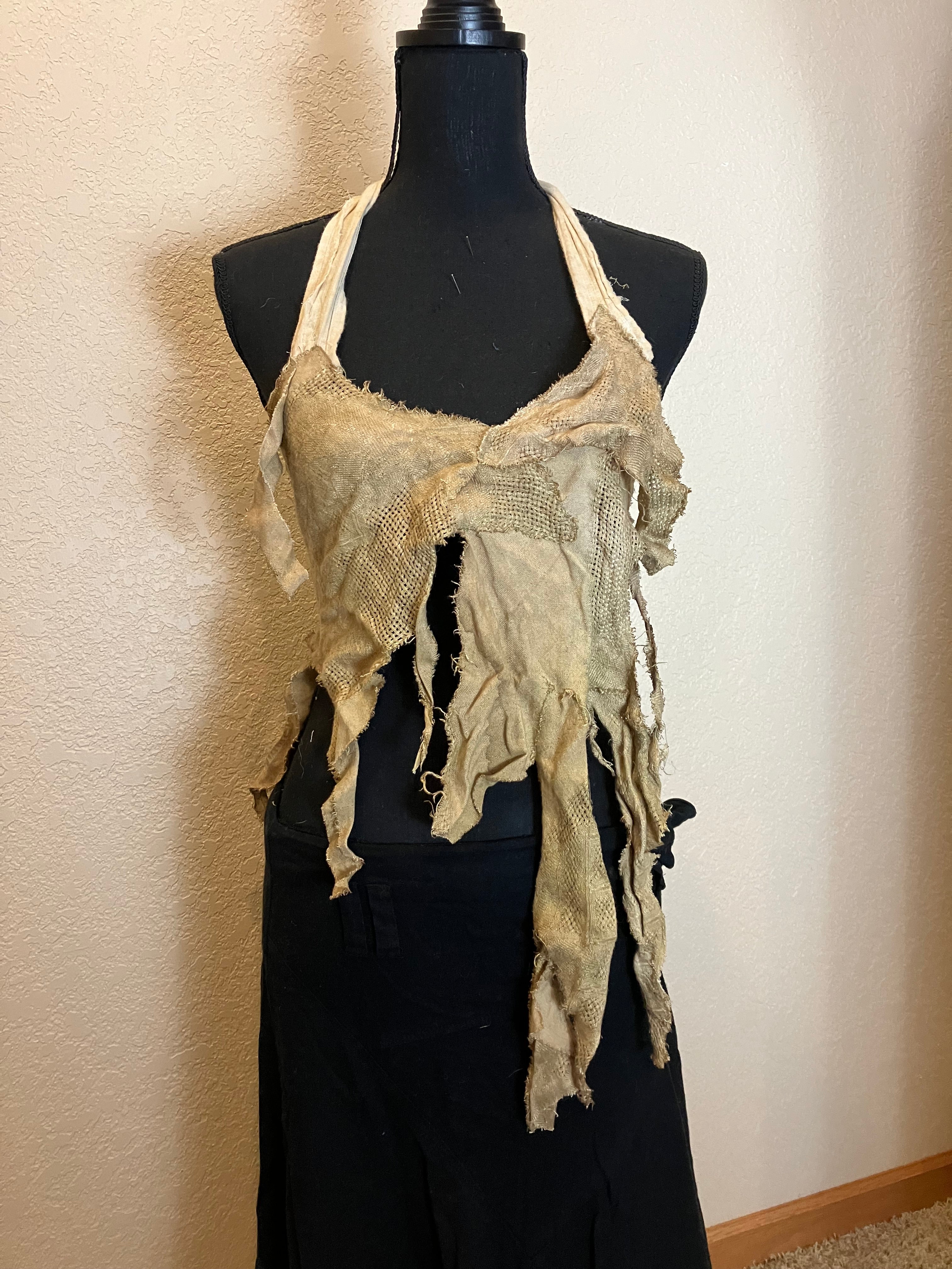 plant dyed vintage linen