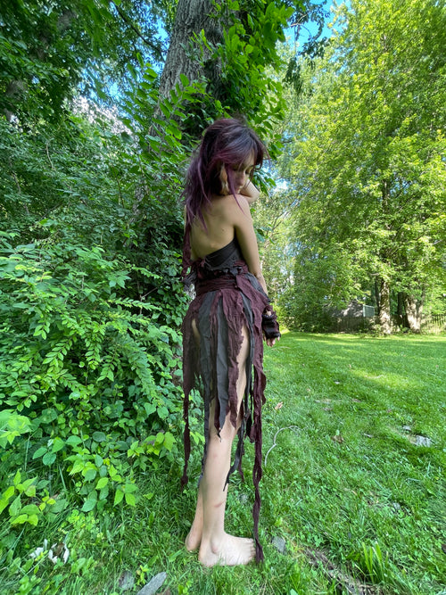 burgundy fairy dress
