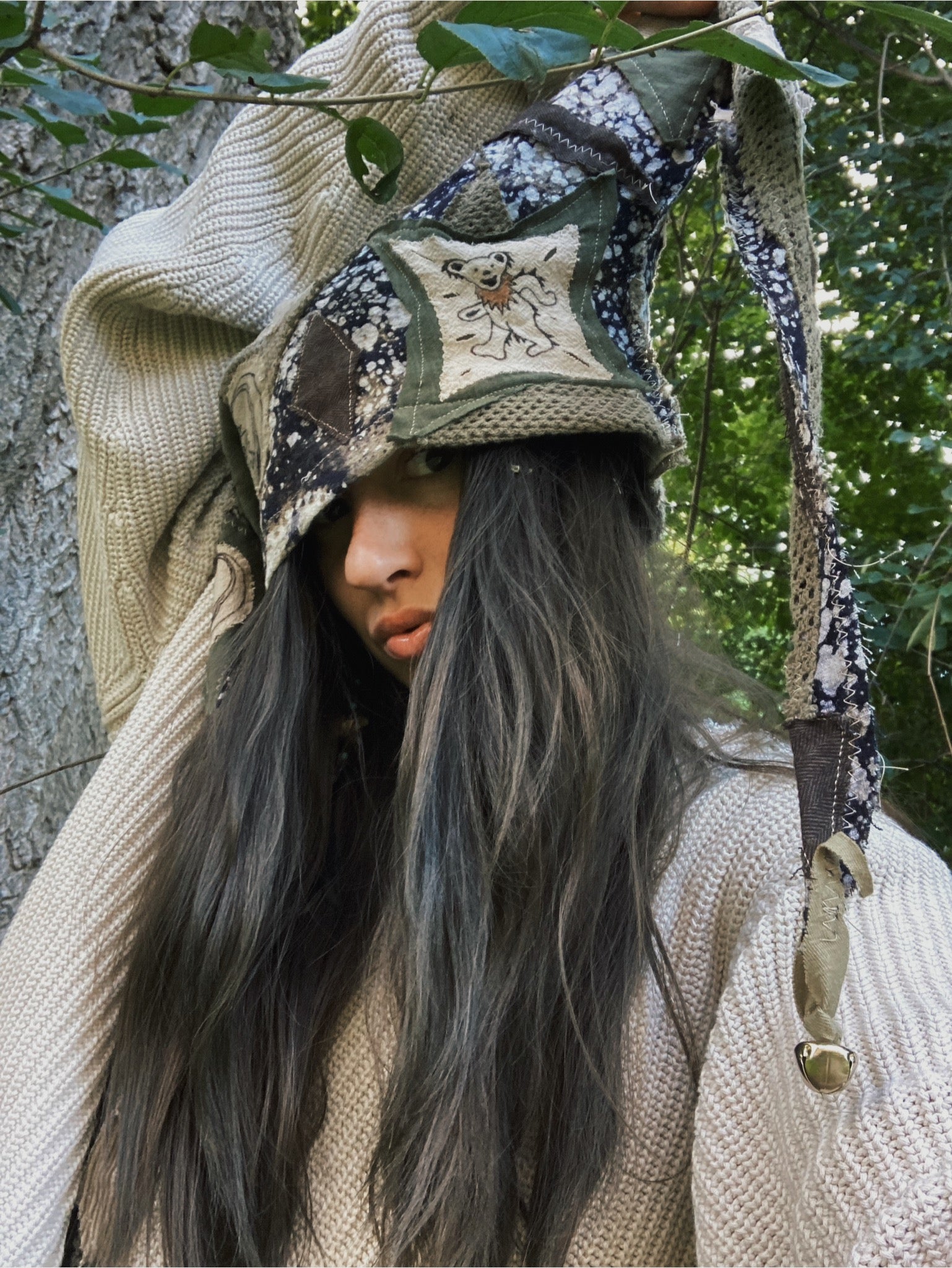 grateful dead patchwork hat